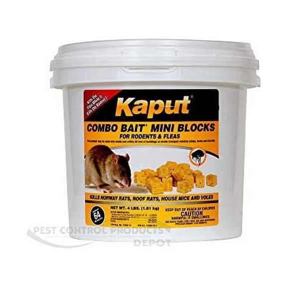 Kaput Combo Bait Mini Blocks Rodenticide