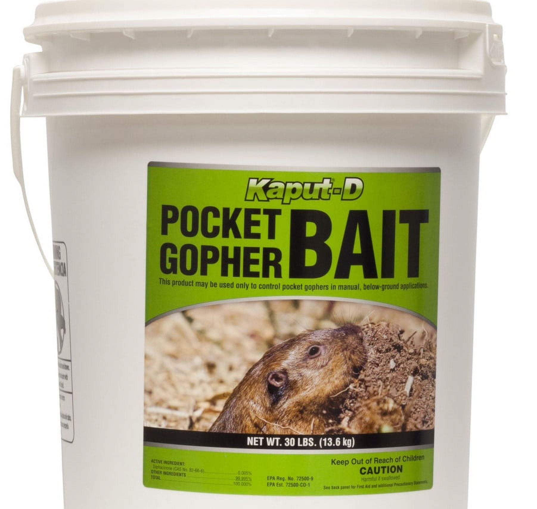 KaputD Pocket Gopher Bait (Milo) Diphasinone Active Ingredient, Red