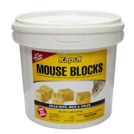 Kaput Mouse Poison Bait Blocks 8lb- Warfarin