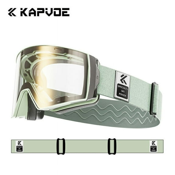 Kapvoe Photochromic Snow Glasses for Men Ski Goggles Snowboard UV406 Protection Anti-Fog Mask Women Eyewear Snowmobile Winter