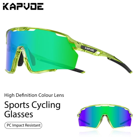 Kapvoe Polarized Cycling Glasses for Men MTB Sunglasses Mountain Bike Bicycle Eyewear Women Sports Goggles