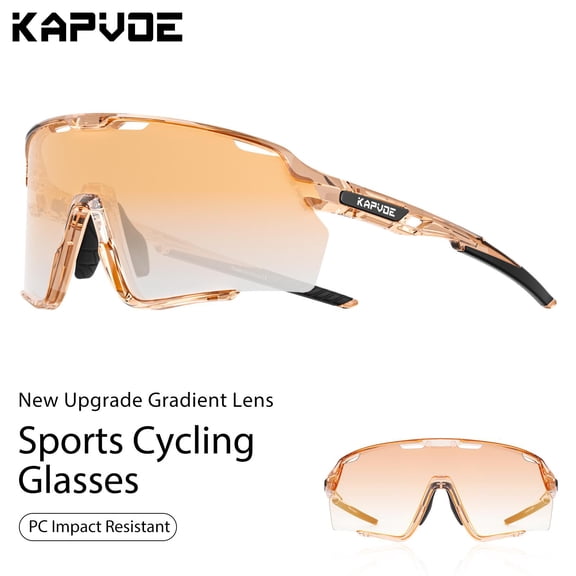 Kapvoe Polarized Cycling Glasses for Men MTB Sunglasses Mountain Bike Bicycle Eyewear Women Sports Goggles
