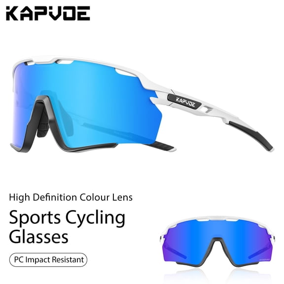 Kapvoe Polarized Cycling Glasses for Men MTB Sunglasses Mountain Bike Bicycle Eyewear Women Sports Goggles