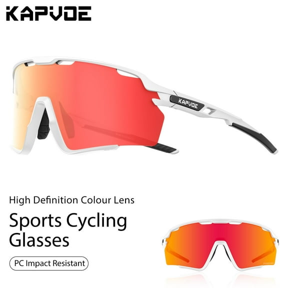 Kapvoe Polarized Cycling Glasses for Men MTB Sunglasses Mountain Bike Bicycle Eyewear Women Sports Goggles