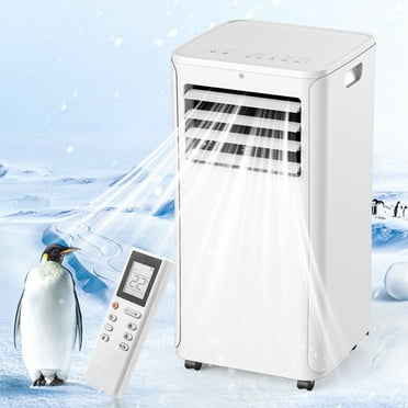 Kapwan （12000 BTU ASHRAE）7100 BTU Portable Air Conditioner 4-in-1 24Hrs Timer with Remote Control/ Cool, Fan and Dry sleep Mode, Cool Up to 550 Sq/24Hrs Timer for Home