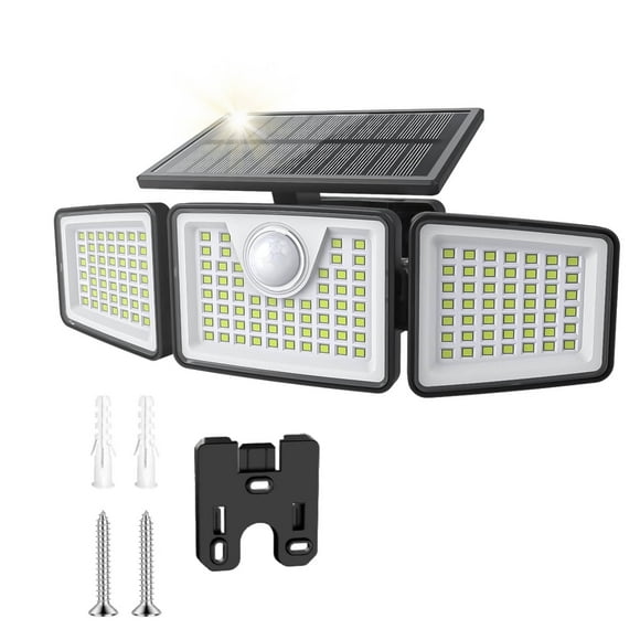Kapwan Solar Lights Outdoor Waterproof,156LED 2500LM Motion Sensor Security Lights,Solar Powered Outdoor Lights 3 Modes  for Yard,Garage,Patio