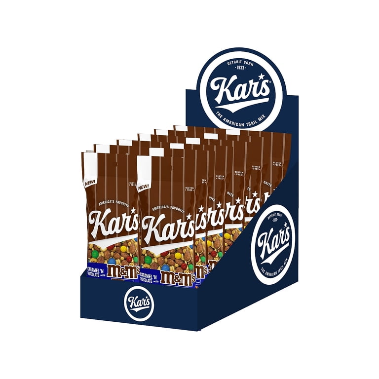 Kar's M&M's Caramel 'N Chocolate Gluten Free Trail Mix 2 oz. 12