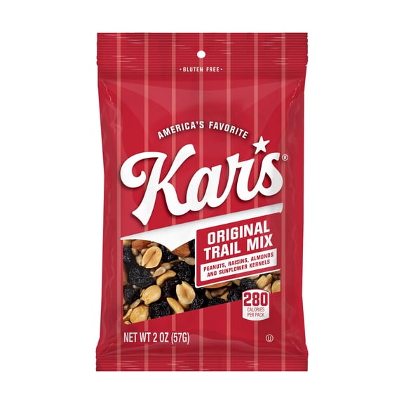 Kars Nuts Original Trail Mix, 2 oz  Grab & Go Bags, Individual Snack Packs (Pack of 48), Gluten-Free Trail Mix Snack