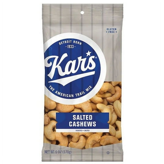 Kar's Nuts Roast&Salted Cashews, 6 Ounces, 12 per case