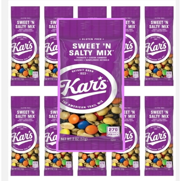 Kar's Trail Mix, Sweet 'N Salty, 2oz Pouches (20 Count) in Custom Bundled