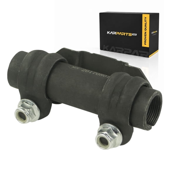 KarParts360 For 1999-2023 Ford F-250 Super Duty Tie Rod End Adjusting Sleeve | Steel | Black | Medium Thread | Female End 1 And 2 | Counterclockwise (left) Thread Direction