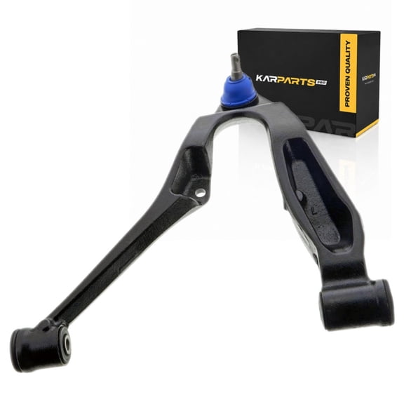 KarParts360 For 2002 03 04 05 2006 Chevy Avalanche 2500 Control Arm and Ball Joint | Sintered Metal Bearing | Press In | Threaded Stud | Rubber Bushing | Black Control Arm
