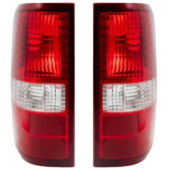 KarParts360 For 2004 2005 2006 07 2008 Ford F-150 Tail Light Assembly Type Driver and Passenger Side DOT Certified | FO2800182 | FO2801182 | 6L3Z 13405 BA | 6L3Z 13404 BA