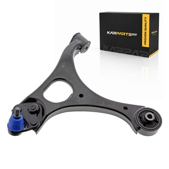 KarParts360 For 2006-2011 Acura CSX Control Arm and Ball Joint | Sintered Metal Bearing | Sedan/Coupe | Bolt In Ball Joint Mounting | Rubber Bushing | Black