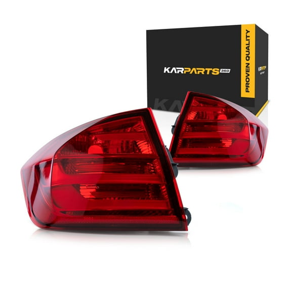 KarParts360 For 2012 2013 2014 2015 BMW 328i Tail Light Assembly Driver and Passenger Side | LED Type | CAPA Certified Sedan | BM2804104 | BM2805104 | 63 21 7 313 039 | 63 21 7 313 040
