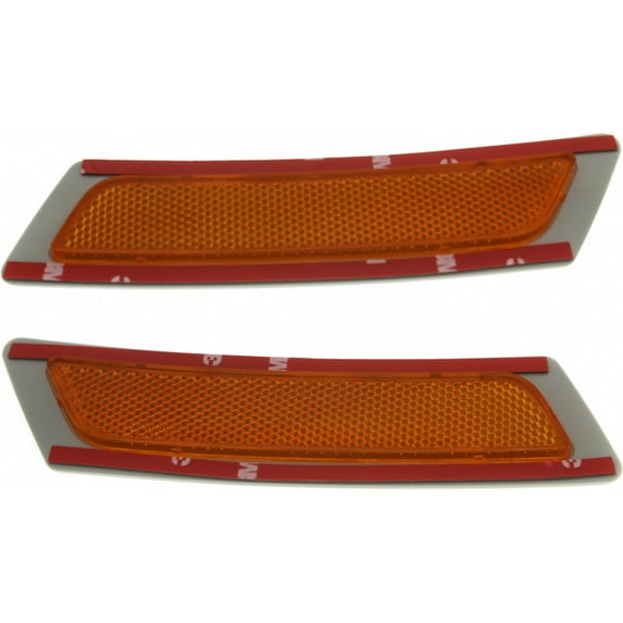 KarParts360 For 2012-2018 BMW 650i Bumper Reflector Driver and Passenger Side Pair CAPA Certified Replaces BM1084100 BM1085100 | 63 14 7 203 265, 63 14 7 203 266