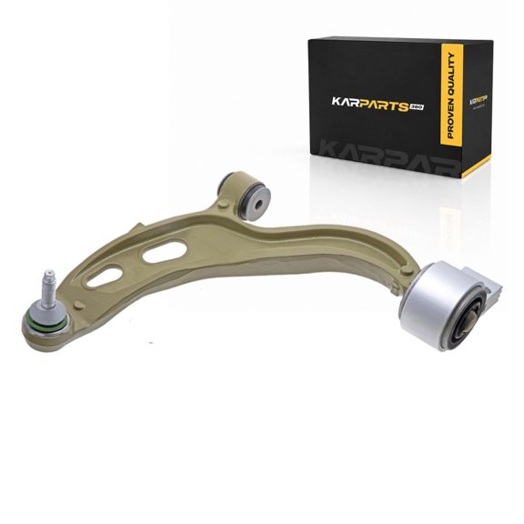 KarParts360 For 2013 2014 2015 Ford Flex Control Arm and Ball Joint | Sintered Metal Bearing | Green Boot | Threaded Stud | Gold Control Arm | Rubber Bushing