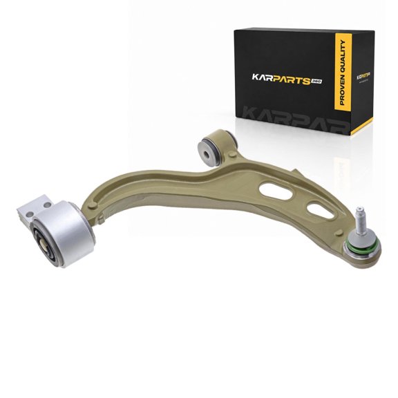 KarParts360 For 2013 2014 2015 Ford Flex Control Arm and Ball Joint | Sintered Metal Bearing | Green Boot | Threaded Stud | Rubber Bushing | Gold Control Arm