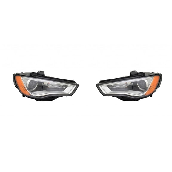 KarParts360 For 2015 2016 Audi A3 Headlight Assembly Driver and Passenger Side HID Type DOT Certified | AU2502191 | AU2503191 | 8V0 941 043 B | 8V0 941 044 B