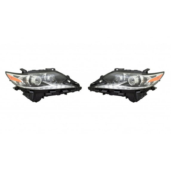 KarParts360 For 2016 2017 Lexus ES350 Headlight Assembly LED Type w/ Bulbs Driver and Passenger Side LED DOT Certified (Vehicle Trim: Sedan ; ) | LX2518159 | LX2519159 | 81070-33A61 | 81140-33A61