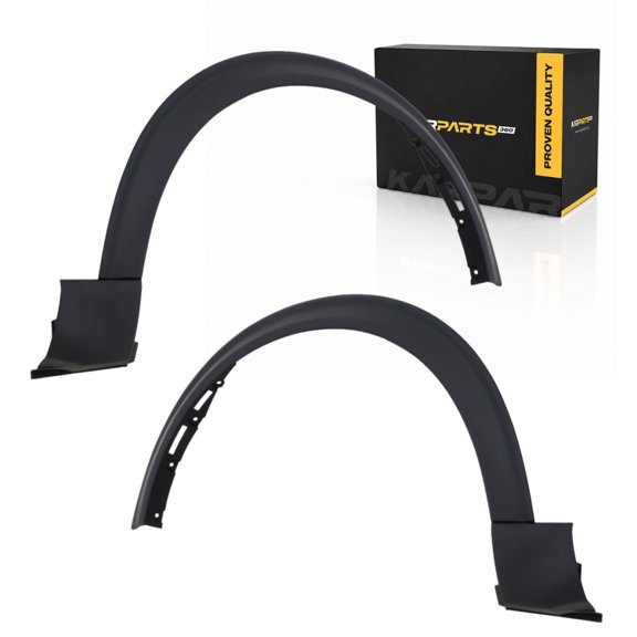 KarParts360 For 2020 2021 Ford Police Interceptor Utility Fender Flare Pair | Driver And Passenger Side | Front | Textured Black | Replacement For FO1290139, FO1291139 | LB5Z16039AA, LB5Z16038AA