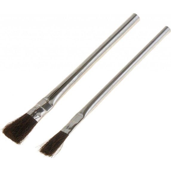KarParts360 Acid Brush Assortment | Silver | Plastic Tool | 8 Inches Length | 2 Pieces