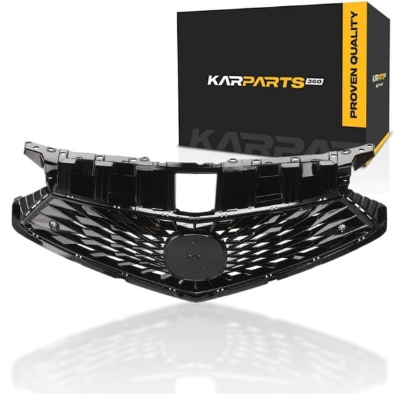 KarParts360 For Acura Integra 2023 2024 2025 Grille | Plastic | Painted | Black Shell and Insert | A-Spec With Technology | With Parking Aid Sensor Holes | Elite A-Spec Models | For AC1200141