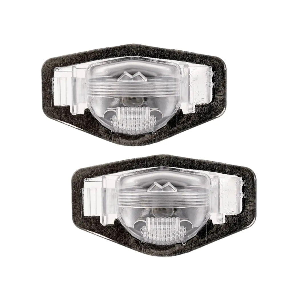 KarParts360 For Acura RDX 2007 08 09 10 11 2012 License Plate Light Assembly Driver And Passenger Side | Pair | Rear | CAPA | Clear | Plastic | Replacement For HO2870104, HO2870104C | 34100S84A01