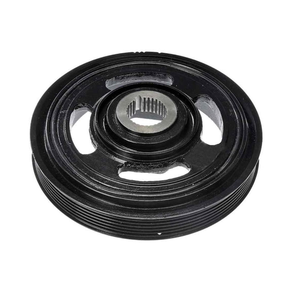 KarParts360 For Acura RLX 2014-2020 Harmonic Balancer | Black Color | Serpentine Drive Belt Type | Keyway Type | 45.6 Millimeters Depth | Replacement For 138105G0A01, 13810R70A01