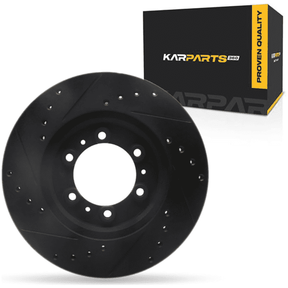 KarParts360 For Acura SLX 1996 1997 1998 1999 Disc Brake Rotor | Black | 26 Millimeters / 1.02 Inches Nominal Thickness | 280 Millimeters / 11.02 Inches Outside Diameter | 6 Stud/Lug Hole