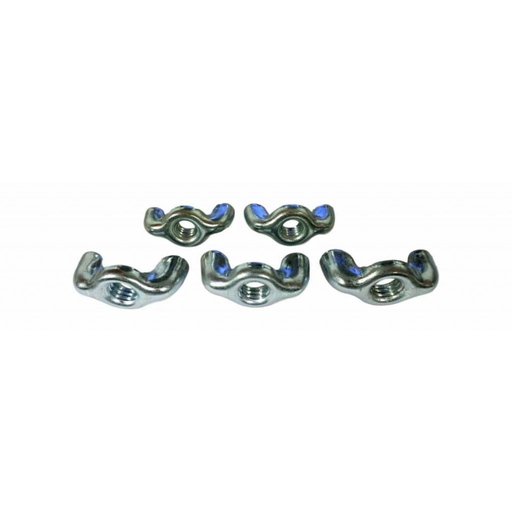 KarParts360 Air Cleaner Wing Nut Assortment | Steel | Wing Nut Fastener Type | 30.38 Millimeters Length | 5 Air Cleaner Fastener | Silver