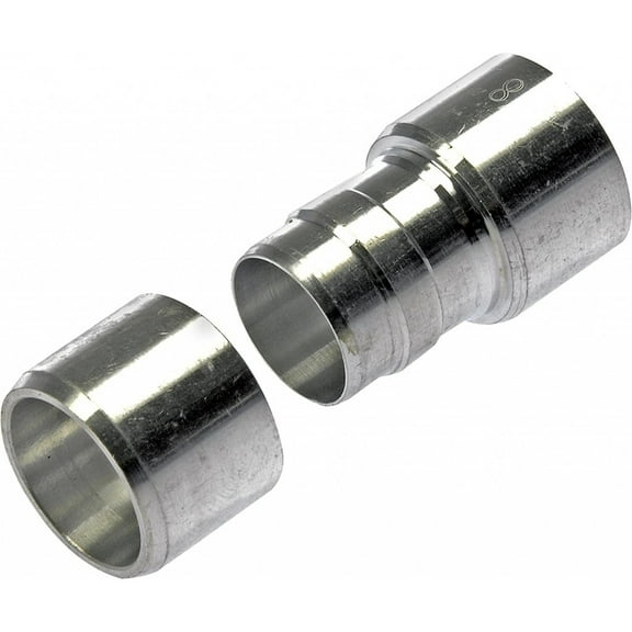 KarParts360 Air Conditioning Line Connector | Aluminum | 1-Connection | Straight Fitting Angle | Compression Fitting Attachment End Type 1