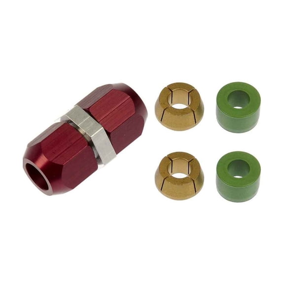 KarParts360 Air Conditioning Line Connector | Aluminum Material | Compression Fitting Attachment End 1 and 2 | Straight Fitting Angle | 1 Connection Quantity | Replacement For 19194701