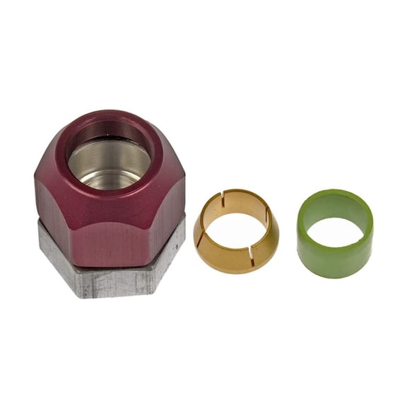 KarParts360 Air Conditioning Line Connector | Aluminum Material | Quick Disconnect Fitting Attachment End 1 | Straight Fitting Angle | Replacement For 88878224