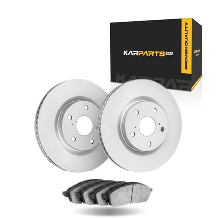 KarParts360 For Alfa Romeo Giulia 2017-2025 Brake Set Rear | Cast Iron | Ceramic Pads Material | Vented Rotor | Performance / Racing Driving Style | Plain Rotor Style | 110 Mm./4.33 Inches Bolt Circl