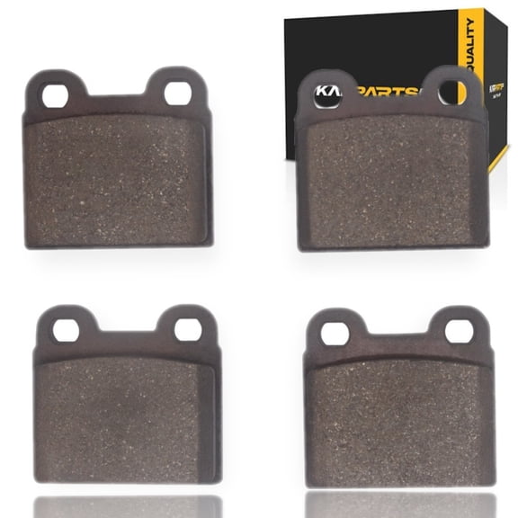 KarParts360 For Alfa Romeo Spider 1990 91 92 93 1994 Disc Brake Pads | Low Metallic | 52.8 Millimeters / 2.08 Inches Inner Height | 55.6 Millimeters / 2.19 Inches Inner Pad Width