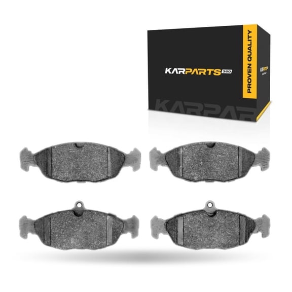 KarParts360 For Aston Martin DB7 1997 1998 Disc Brake Pads | 2.29 Inches Inner Pad Height | 5.52 Inches Inner Pad Width | 1.90 Inches Outer Pad Height | 0.64 Inches Inner/Outer Pad Overall Thickness