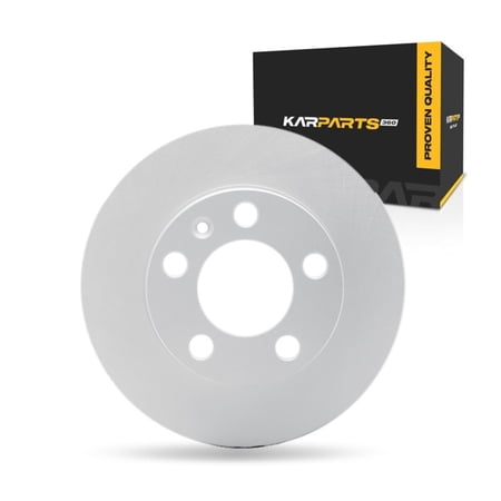 KarParts360 For Audi A1 2021 2022 2023 2024 Brake Rotor | Coated | 7 Millimeters / 0.28 Inches Discard Thickness | 232 Millimeters / 9.13 Inches Outside Diameter | 5 Stud/Lug Hole