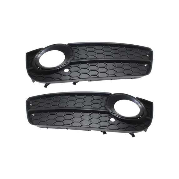 KarParts360 For Audi A5 Quattro 2008 09 10 11 2012 Fog Light Cover Driver And Passenger Side | Pair | Textured Black | Replacement For AU1038121, AU1039121 | 8T080768101C, 8T080768201C