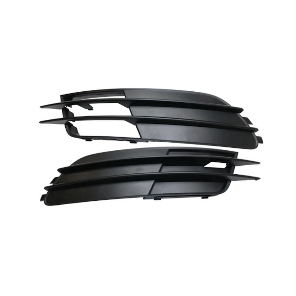 Shiny Black Honeycomb Fog Light Covers For Ford Focus 2015-2017 – Pair Front Bumper Grille Bezels