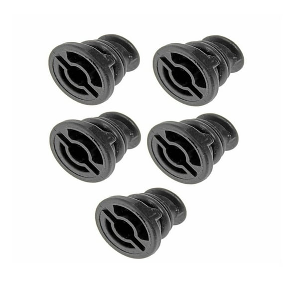 KarParts360 For Audi A7/TT 2016 2017 Engine Oil Drain Plugs | 5 Pieces | Nylon Material | Black | Medium Thread Type | O-Ring Gasket Type | Replacement For 6L103801, 6L103801D