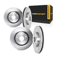 thumbnail image 1 of KarParts360 For Audi A8 Quattro 2000 2001 2002 2003 Disc Brake Rotor Set | Front and Rear | 4 Pieces | Cast Iron Material | Single-Piece Casting Construction, 1 of 4