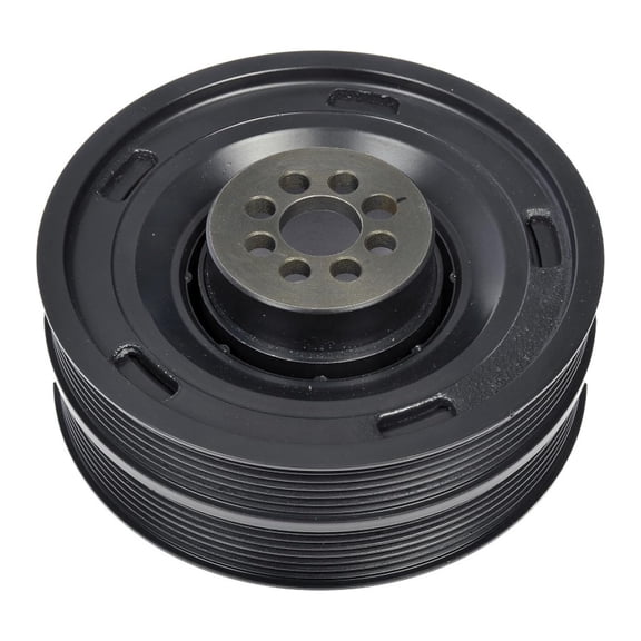 KarParts360 For Audi A8 Quattro 2012-2019 Harmonic Balancer | Cast Iron | Black | Serpentine Drive Belt | 59MM Depth | 24MM Inside Diameter | Replacement For 6E105251E, 6E105251F