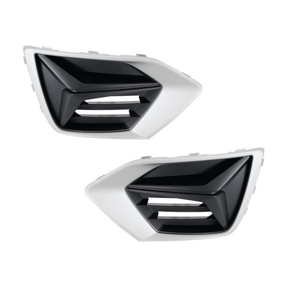KarParts360 For Audi Q3 2019 20 21 22 23 2024 Bumper Cover Grille Driver And Passenger Side Pair Front | Textured Black | w/ Gloss Argent | Plastic | AU1038156, AU1039156 | 191275966891, 191275966952