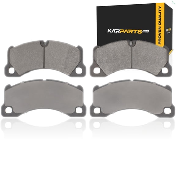 KarParts360 For Audi RS e-tron GT Performance 2025 2026 Disc Brake Pads | Low Metallic | Electronic Pad Wear Sensor | 94.7 Millimeters / 3.73 Inches Inner Height