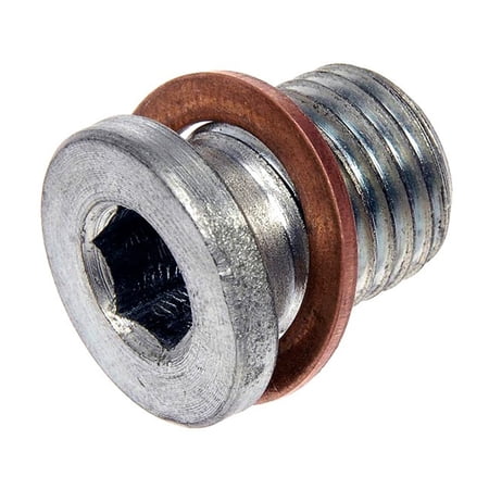 KarParts360 For Audi RS5/RS7 Sportback 2021 22 23 24 2025 Engine Oil Drain Plug | Steel | Silver Color | Gasket Type | Hex Head Drive Type | Fine Thread Type