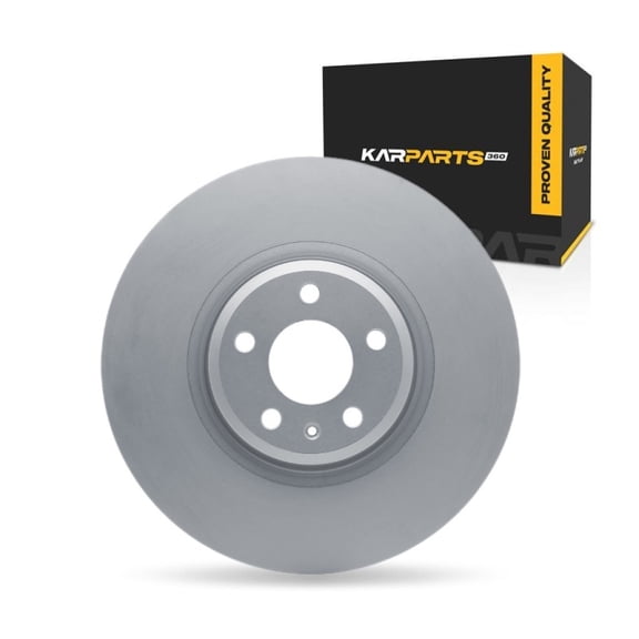 KarParts360 For Audi S4/S5 Sportback/SQ5 2018-2025 Brake Rotor | Coated | 34 Millimeters / 1.34 Inches Nominal Thickness | 350 Millimeters / 13.78 Inches Outside Diameter | 5 Stud/Lug Hole