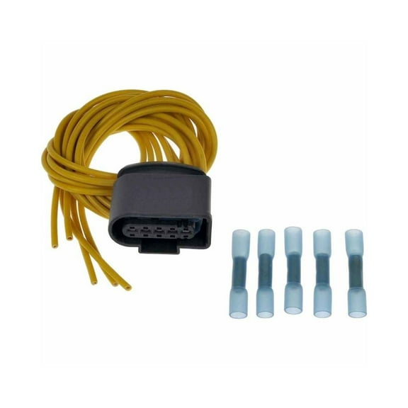 KarParts360 For Audi TT Quattro 2001 2002 Pigtail Connector | Plastic Connector Material | Black | Blade Terminal | Oval Shape | Female Terminal Gender | Replacement For 1J0973775A