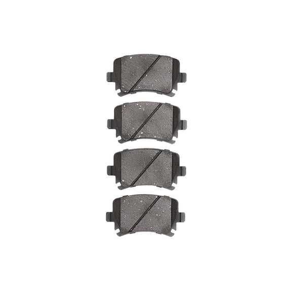 KarParts360 For Audi TT Quattro 2009-2015 Brake Pads | Ceramic | Electronic Pad Wear Sensor | 2.20 Inches Inner Pad Height | 4.15 Inches Inner Pad Width | 2.20 Inches Outer Pad Height