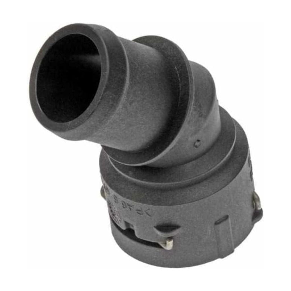 KarParts360 For Audi TT/TT Quattro 2000-2006 Coolant Hose Connector | Plastic Material | Quick Disconnect Fitting Attachment End 1 | Hose Barb Fitting Attachment End 2 | 45 Degree Fitting Angle